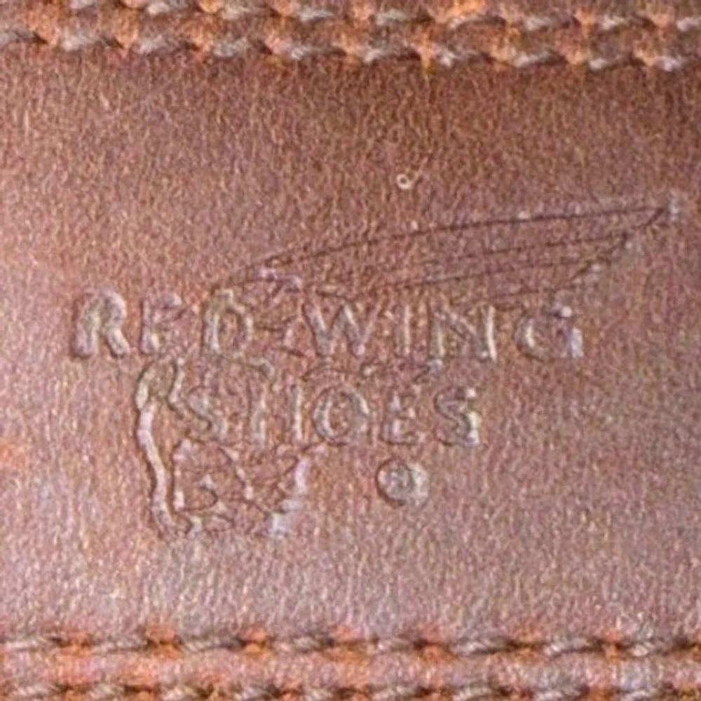 Red Wing Brown Leather Belt‎ Brass Buckle USA Made Heritage Workwear Size 46